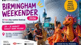 Birmingham Weekender 2026 festival in Birmingham city centre